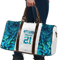 Custom New Zealand Aotearoa Travel Bag Maori Paua Shell Indigenous LT9 - Polynesian Pride