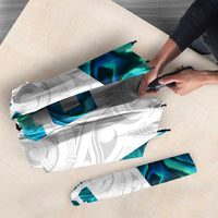 Custom New Zealand Aotearoa Umbrella Maori Paua Shell Indigenous LT9 - Polynesian Pride