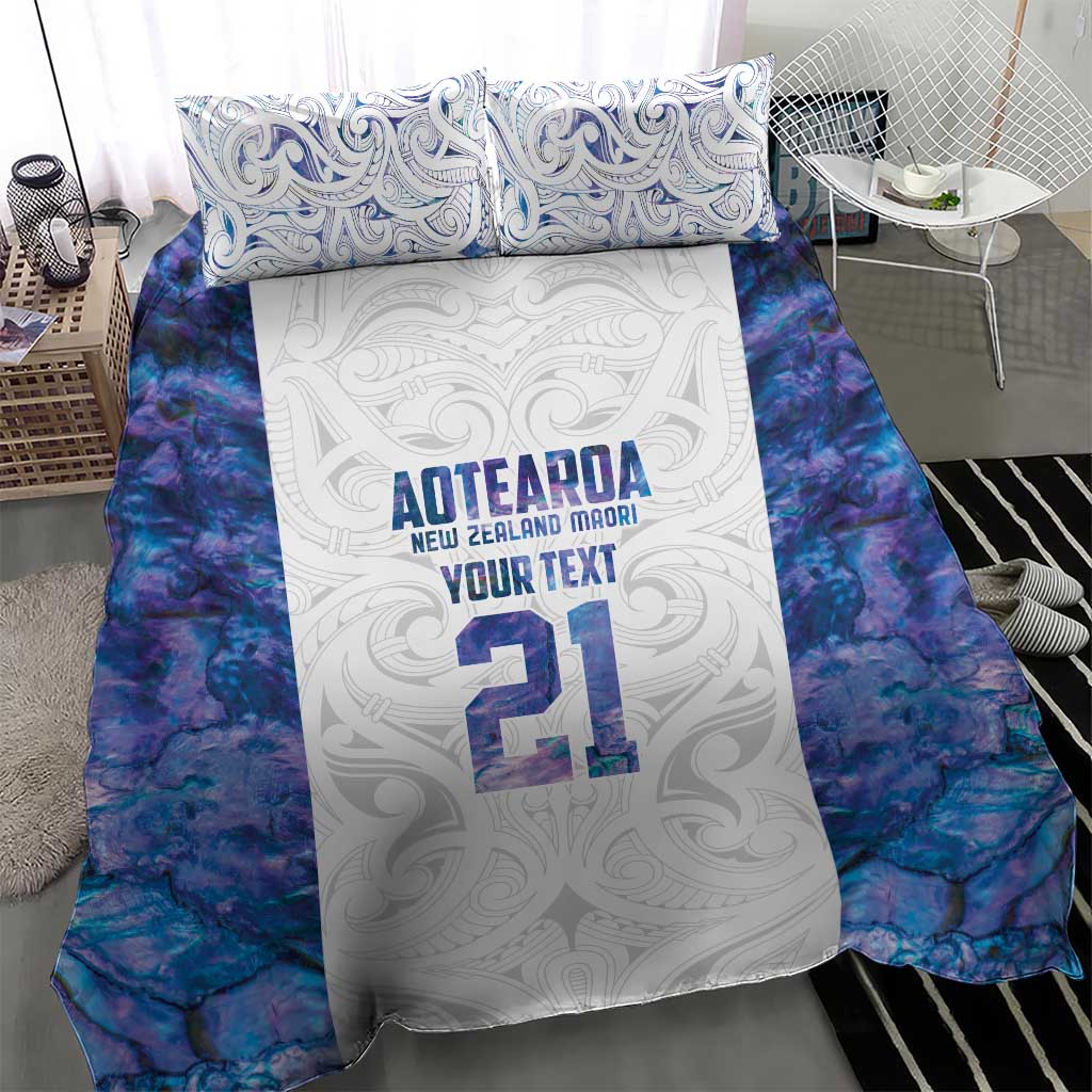 Custom New Zealand Aotearoa Bedding Set Purple Maori Paua Shell Indigenous LT9 - Polynesian Pride