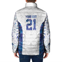 Custom New Zealand Aotearoa Padded Jacket Purple Maori Paua Shell Indigenous LT9 - Polynesian Pride