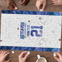Custom New Zealand Aotearoa Puzzle Purple Maori Paua Shell Indigenous LT9 - Polynesian Pride