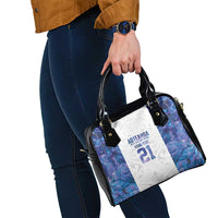 Custom New Zealand Aotearoa Shoulder Handbag Purple Maori Paua Shell Indigenous LT9 - Polynesian Pride