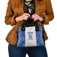 Custom New Zealand Aotearoa Shoulder Handbag Purple Maori Paua Shell Indigenous LT9 - Polynesian Pride