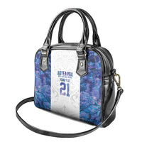 Custom New Zealand Aotearoa Shoulder Handbag Purple Maori Paua Shell Indigenous LT9 - Polynesian Pride