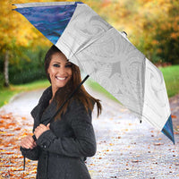 Custom New Zealand Aotearoa Umbrella Purple Maori Paua Shell Indigenous LT9 - Polynesian Pride