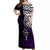 Your Matter Suicide Prevention Off Shoulder Maxi Dress Purple Polynesian Tribal LT9 Women Purple - Polynesian Pride