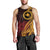 Papua New Guinea Island Men Tank Top Bird of Paradise with Gold Polynesian Tribal LT9 - Polynesian Pride