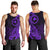 Papua New Guinea Island Men Tank Top Bird of Paradise with Purple Polynesian Tribal LT9 - Polynesian Pride