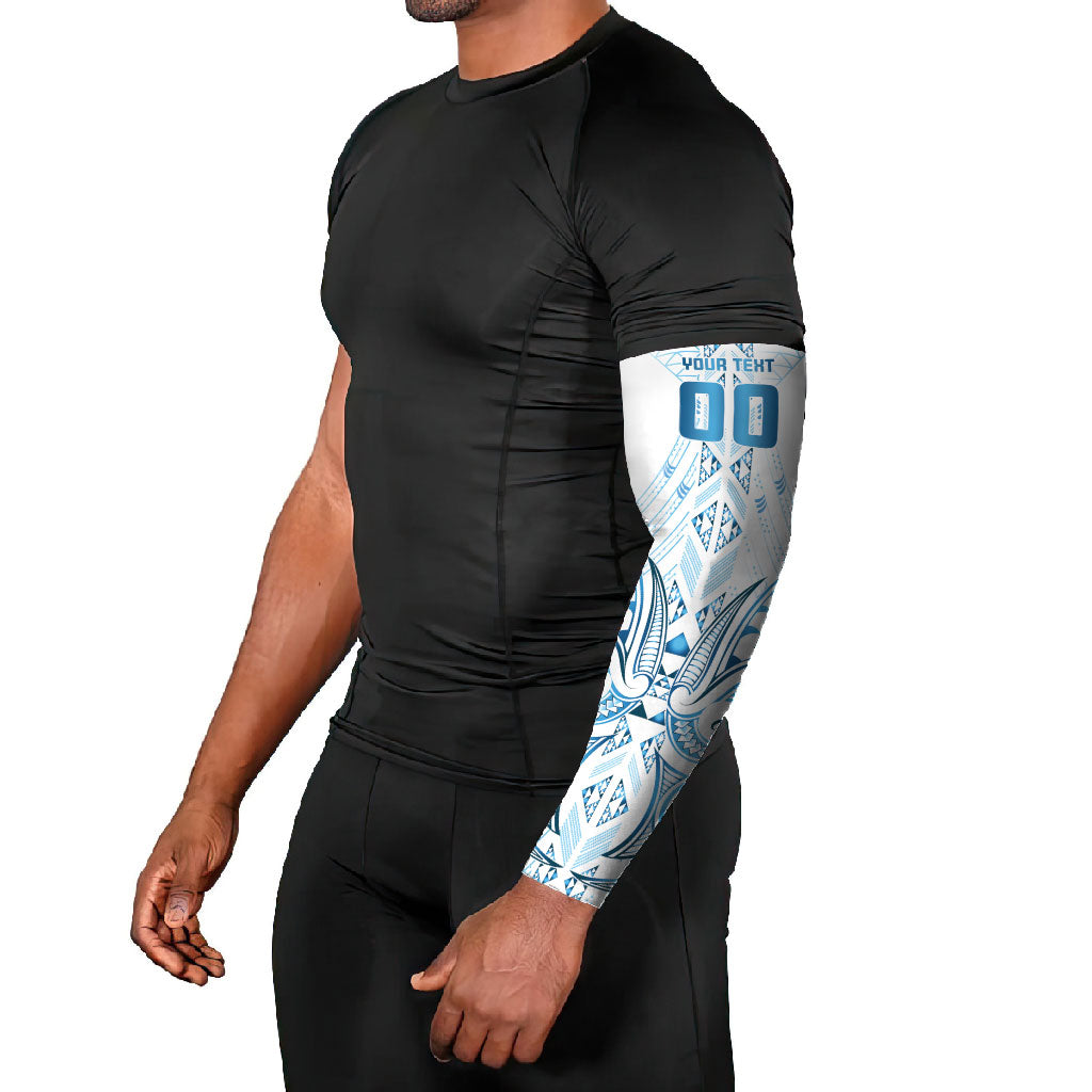 Maori Rugby Custom Ngaru Mangopare Arm Sleeves Kahui Whetu Niho Taniwha Motif LT9 - Polynesian Pride