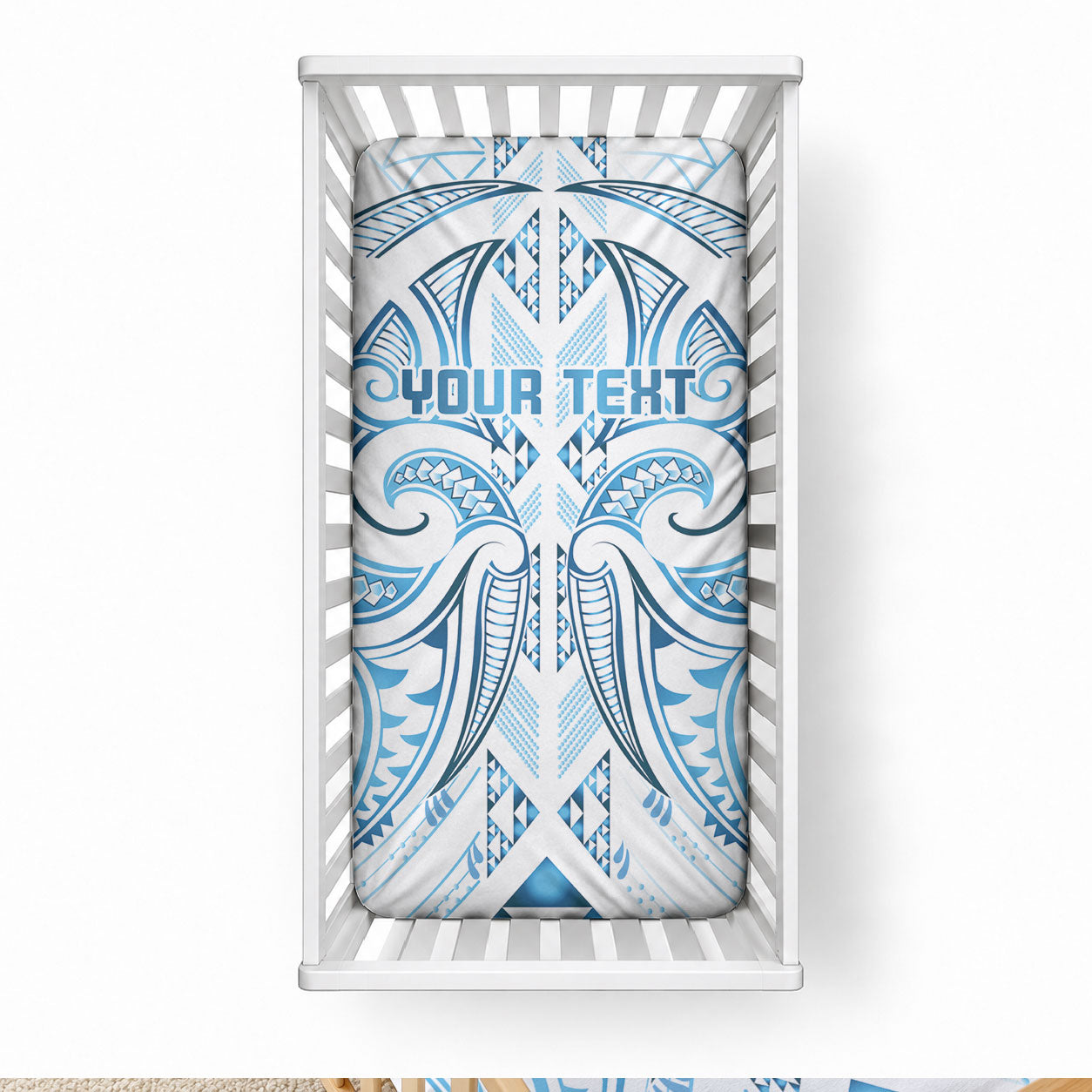 Maori Rugby Custom Ngaru Mangopare Baby Bed Cover Kahui Whetu Niho Taniwha Motif LT9 28 × 52 in Galaxy - Polynesian Pride