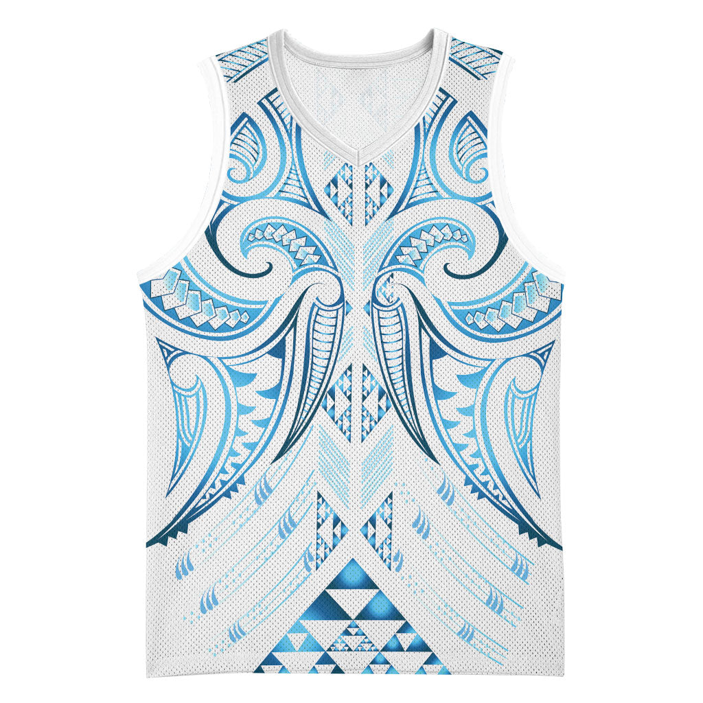 Maori Rugby Custom Ngaru Mangopare Basketball Jersey Kahui Whetu Niho Taniwha Motif LT9 Unisex Galaxy - Polynesian Pride