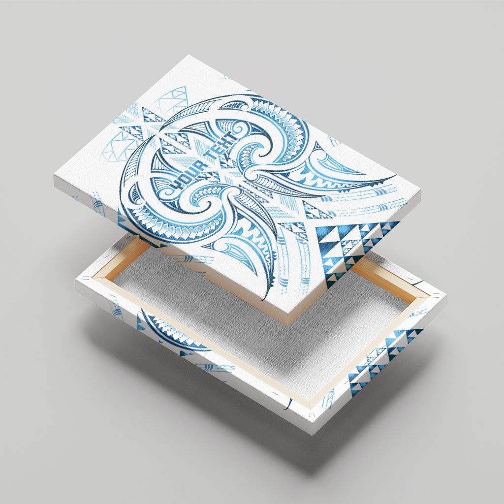 Maori Rugby Custom Ngaru Mangopare Canvas Wall Art Kahui Whetu Niho Taniwha Motif LT9 - Polynesian Pride