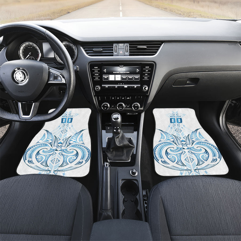 Maori Rugby Custom Ngaru Mangopare Car Mats Kahui Whetu Niho Taniwha Motif LT9 Set 2pcs - Front Galaxy - Polynesian Pride