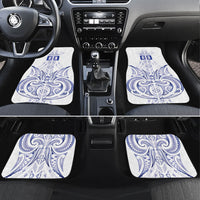 Maori Rugby Custom Ngaru Mangopare Car Mats Kikorangi Niho Taniwha Motif LT9 Set 4pcs Blue - Polynesian Pride