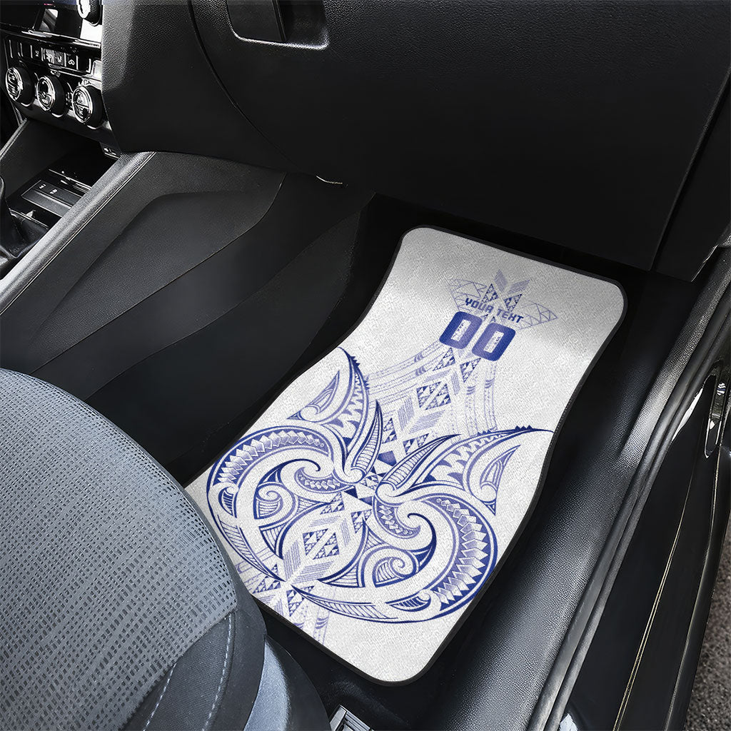 Maori Rugby Custom Ngaru Mangopare Car Mats Kikorangi Niho Taniwha Motif LT9 - Polynesian Pride