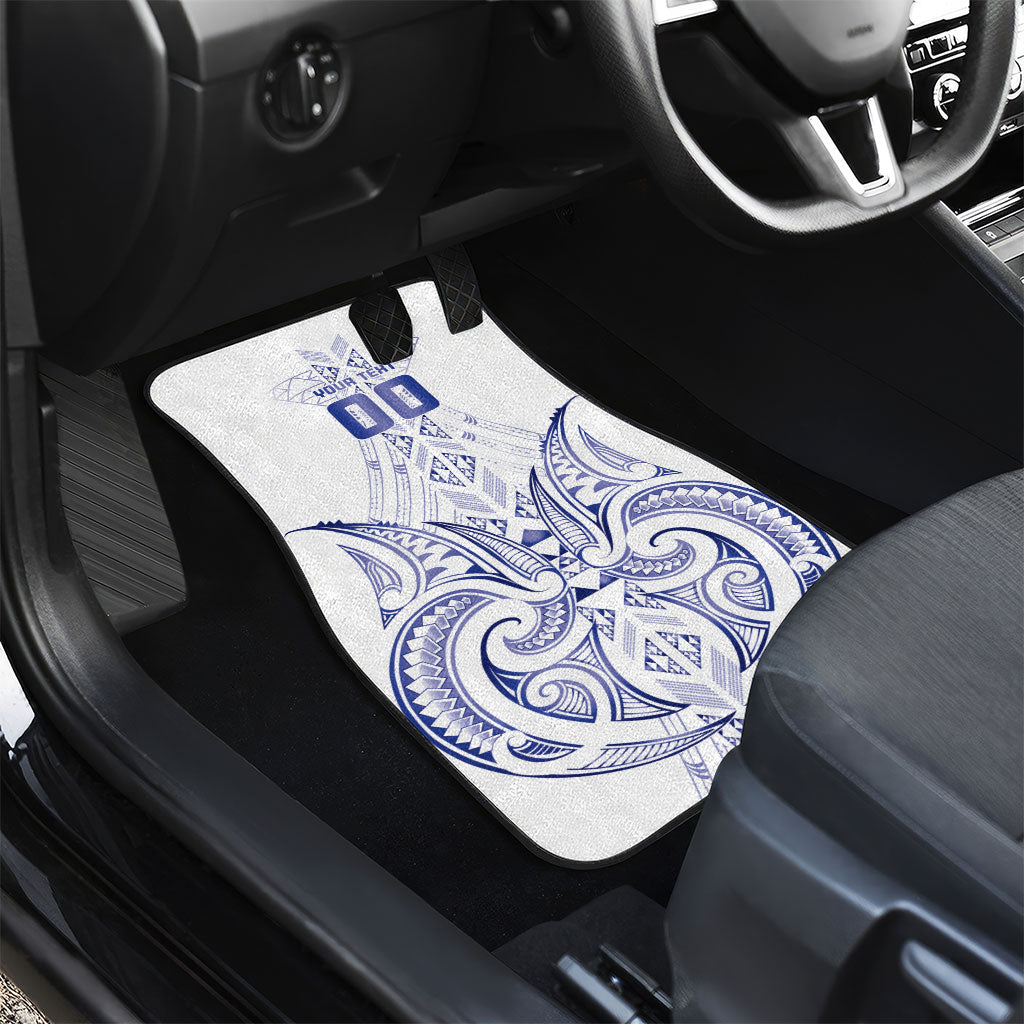 Maori Rugby Custom Ngaru Mangopare Car Mats Kikorangi Niho Taniwha Motif LT9 - Polynesian Pride