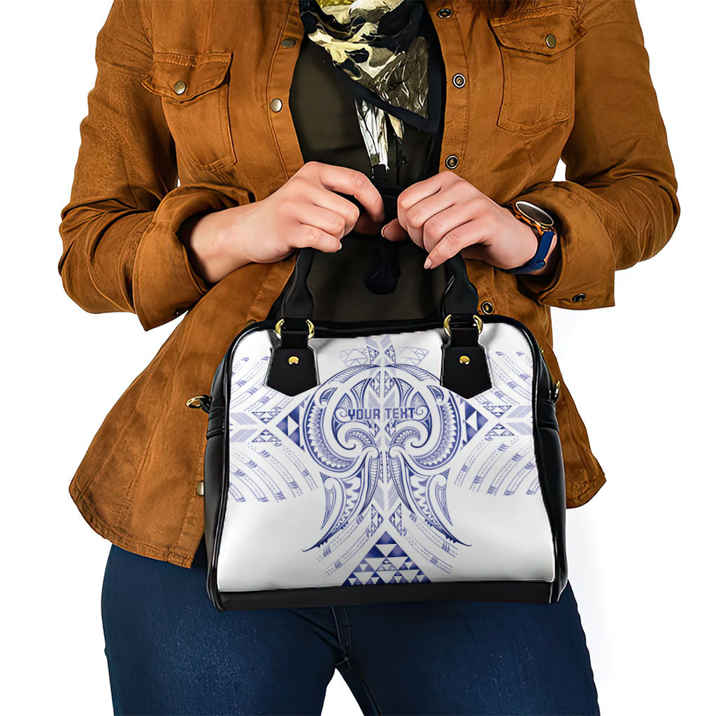 Maori Rugby Custom Ngaru Mangopare Shoulder Handbag Kikorangi Niho Taniwha Motif LT9 - Polynesian Pride