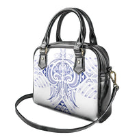 Maori Rugby Custom Ngaru Mangopare Shoulder Handbag Kikorangi Niho Taniwha Motif LT9 - Polynesian Pride