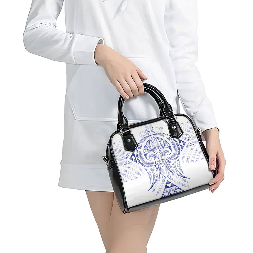 Maori Rugby Custom Ngaru Mangopare Shoulder Handbag Kikorangi Niho Taniwha Motif LT9 - Polynesian Pride