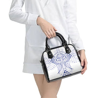 Maori Rugby Custom Ngaru Mangopare Shoulder Handbag Kikorangi Niho Taniwha Motif LT9 - Polynesian Pride