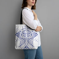 Maori Rugby Custom Ngaru Mangopare Tote Bag Kikorangi Niho Taniwha Motif LT9 - Polynesian Pride