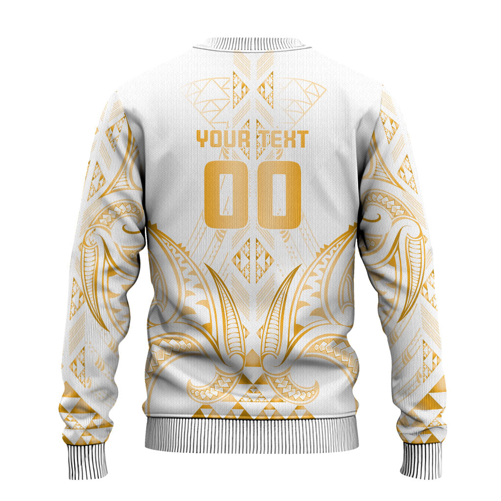 Maori Rugby Custom Ngaru Mangopare Ugly Christmas Sweater Koura Niho Taniwha Motif LT9 - Polynesian Pride