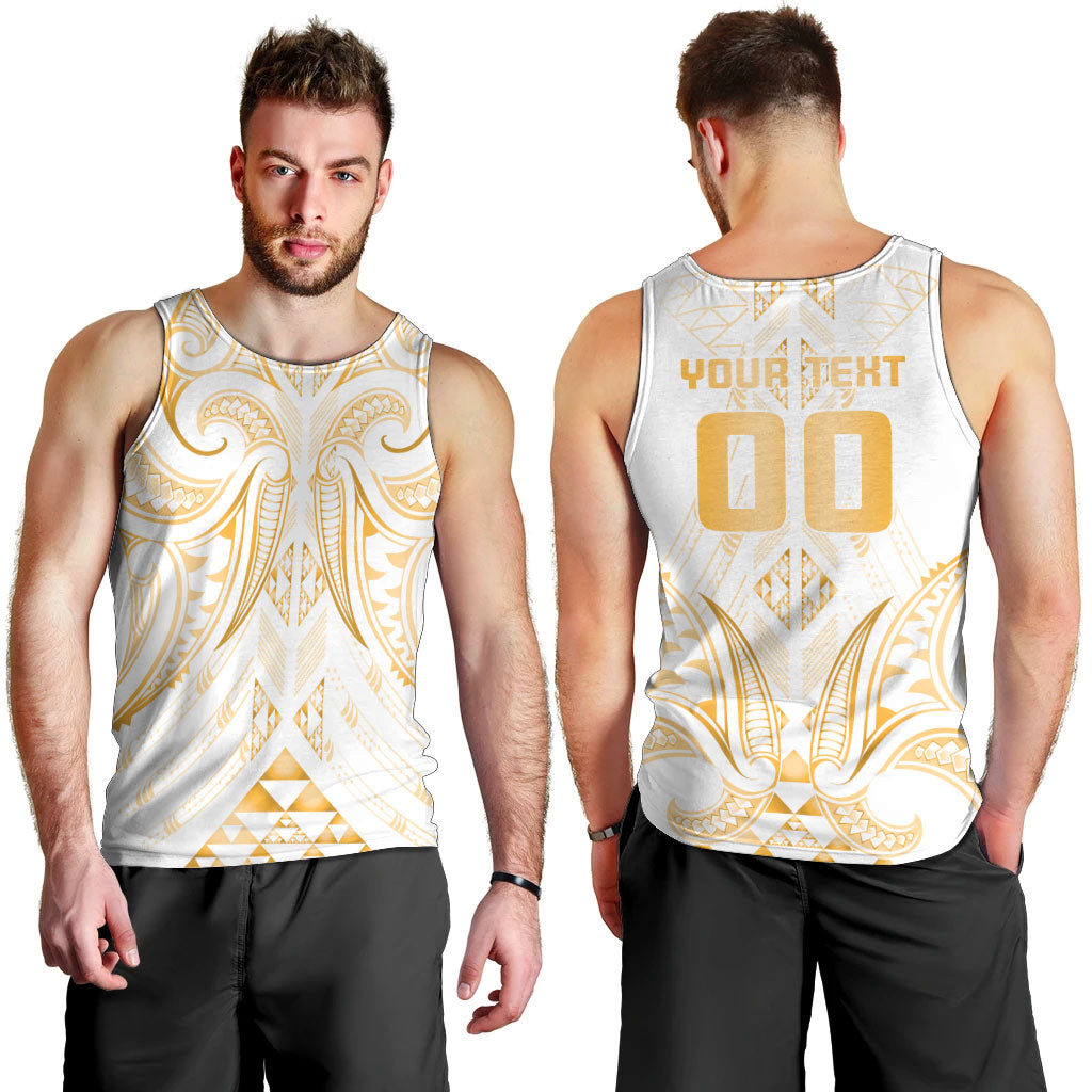 Maori Rugby Custom Ngaru Mangopare Men Tank Top Koura Niho Taniwha Motif LT9 - Polynesian Pride