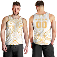 Maori Rugby Custom Ngaru Mangopare Men Tank Top Koura Niho Taniwha Motif LT9 - Polynesian Pride