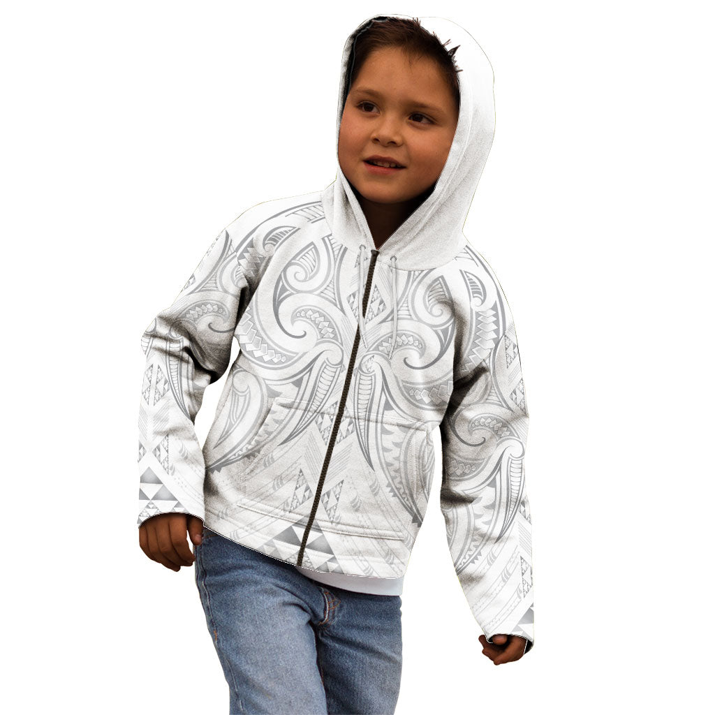 Maori Rugby Custom Ngaru Mangopare Kid Hoodie Kiwikiwi Niho Taniwha Motif LT9 - Polynesian Pride