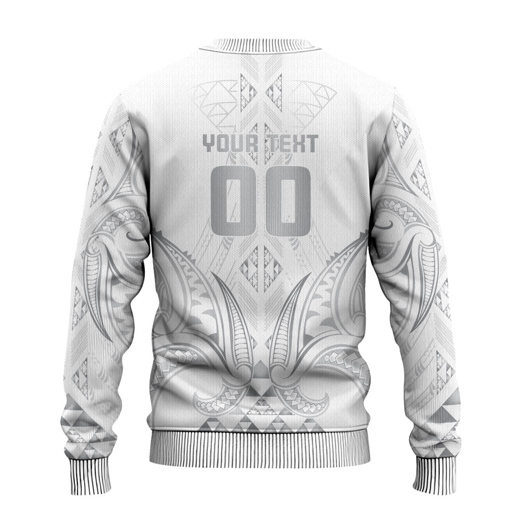 Maori Rugby Custom Ngaru Mangopare Ugly Christmas Sweater Kiwikiwi Niho Taniwha Motif LT9 - Polynesian Pride