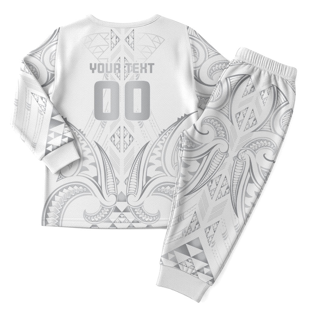 Maori Rugby Custom Ngaru Mangopare Christmas Pajama Set Kiwikiwi Niho Taniwha Motif LT9 - Polynesian Pride