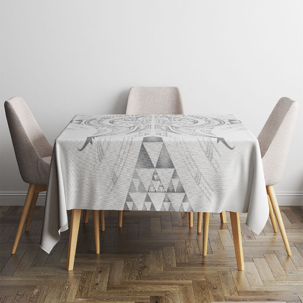 Maori Rugby Custom Ngaru Mangopare Tablecloth Kiwikiwi Niho Taniwha Motif LT9 - Polynesian Pride