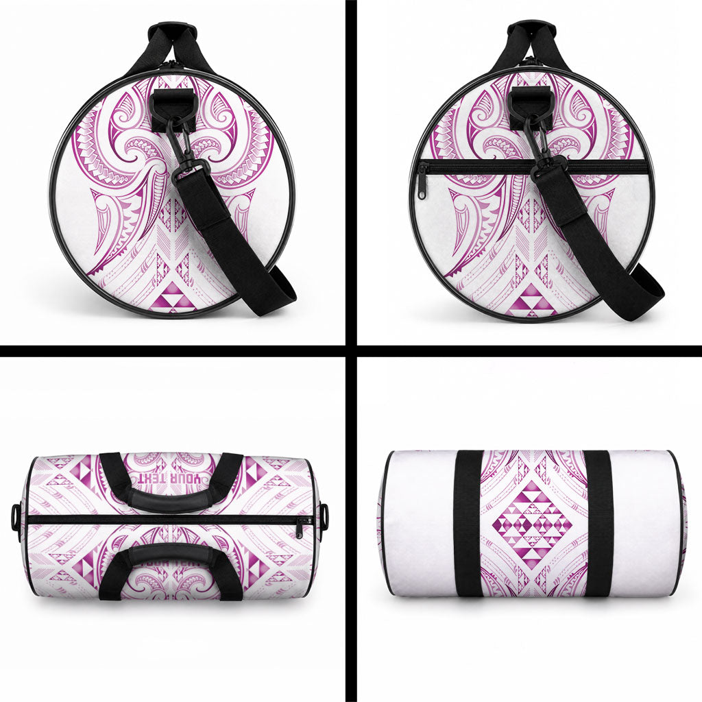 Maori Rugby Custom Ngaru Mangopare Duffle Bag Mawhero Niho Taniwha Motif LT9 - Polynesian Pride