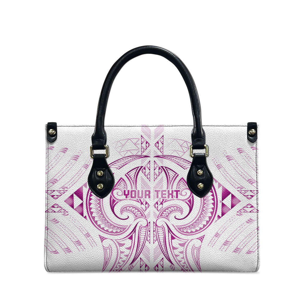 Maori Rugby Custom Ngaru Mangopare Leather Bag Mawhero Niho Taniwha Motif LT9 - Polynesian Pride
