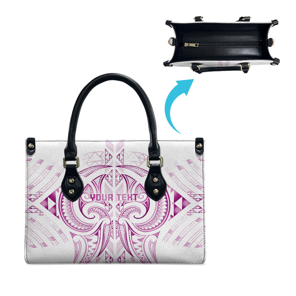 Maori Rugby Custom Ngaru Mangopare Leather Bag Mawhero Niho Taniwha Motif LT9 - Polynesian Pride