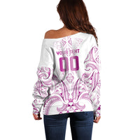 Maori Rugby Custom Ngaru Mangopare Off Shoulder Sweater Mawhero Niho Taniwha Motif LT9 - Polynesian Pride