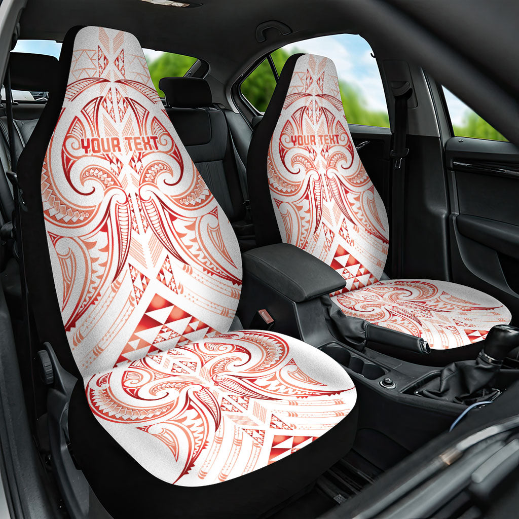 Maori Rugby Custom Ngaru Mangopare Car Seat Cover Whero Niho Taniwha Motif LT9 One Size Red - Polynesian Pride