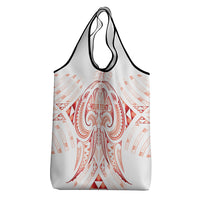 Maori Rugby Custom Ngaru Mangopare Grocery Bag Whero Niho Taniwha Motif LT9 - Polynesian Pride