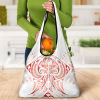 Maori Rugby Custom Ngaru Mangopare Grocery Bag Whero Niho Taniwha Motif LT9 - Polynesian Pride