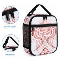 Maori Rugby Custom Ngaru Mangopare Lunch Bag Whero Niho Taniwha Motif LT9 - Polynesian Pride