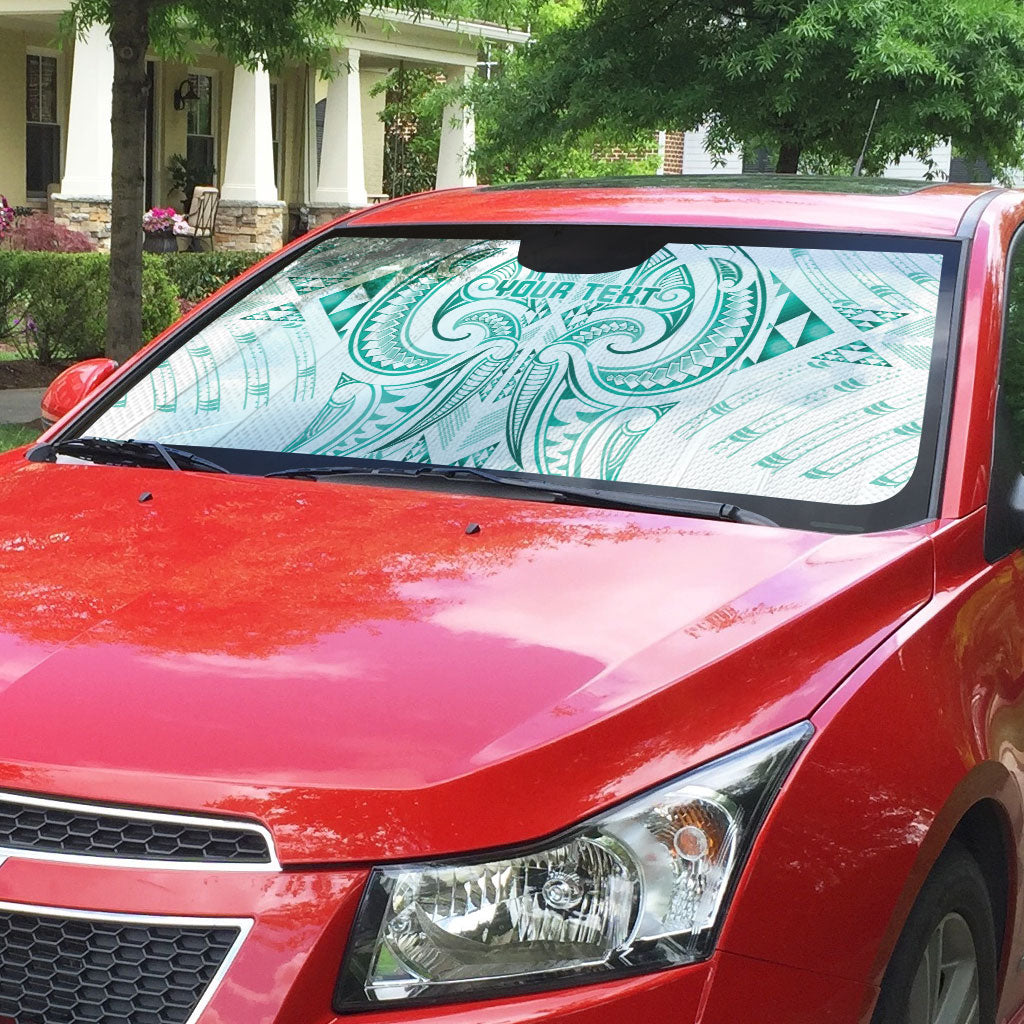 Maori Rugby Custom Ngaru Mangopare Auto Sun Shade Karikiorangi Taniwha Motif LT9 - Polynesian Pride