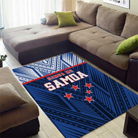 Rugby Toa Samoa Area Rug Samoa mo Samoa Island Warrior Pride LT9 - Polynesian Pride