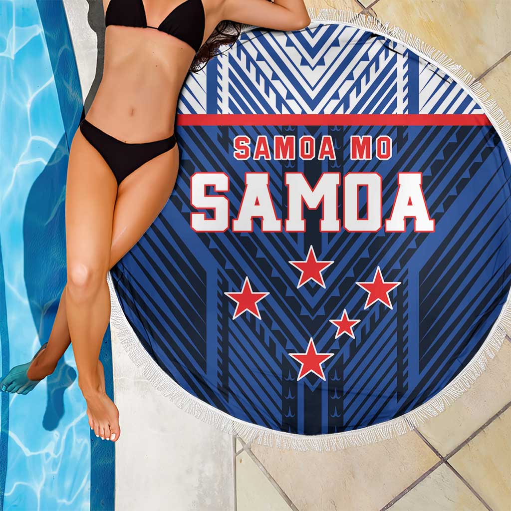 Rugby Toa Samoa Beach Blanket Samoa mo Samoa Island Warrior Pride LT9 - Polynesian Pride