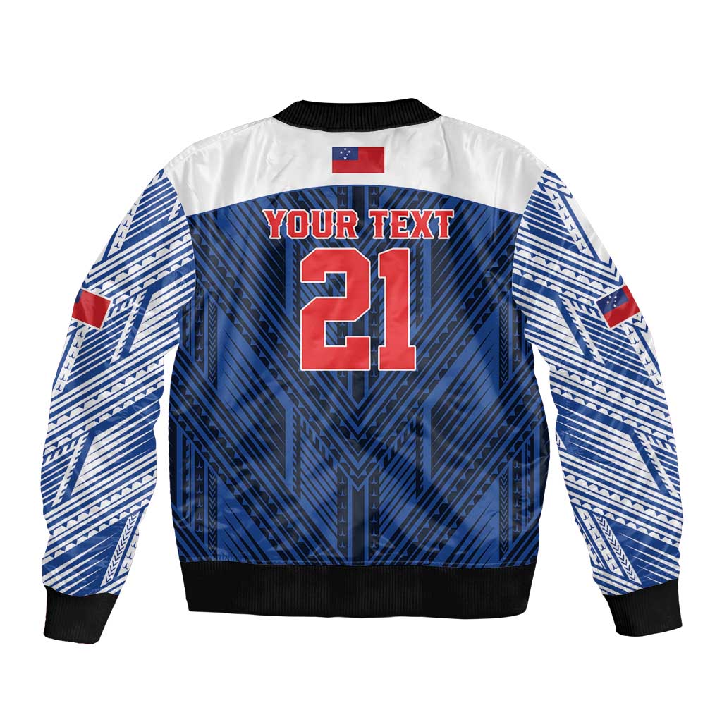 Custom Rugby Toa Samoa Bomber Jacket Samoa mo Samoa Island Warrior Pride LT9 - Polynesian Pride