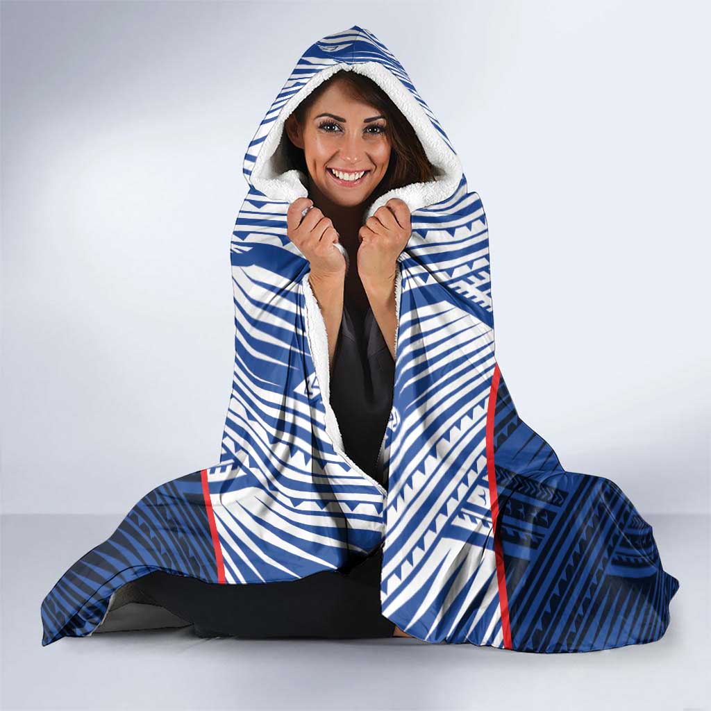 Rugby Toa Samoa Hooded Blanket Samoa mo Samoa Island Warrior Pride LT9 - Polynesian Pride