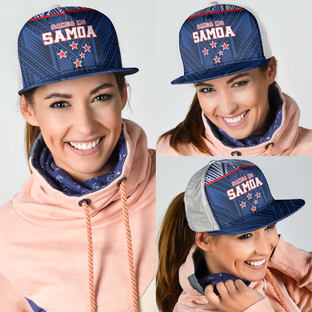 Toa Samoa Rugby Mesh Trucker Cap Samoa mo Samoa Island Warrior Pride LT9 - Polynesian Pride
