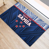 Rugby Toa Samoa Rubber Doormat Samoa mo Samoa Island Warrior Pride LT9 - Polynesian Pride