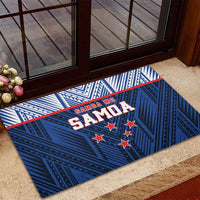 Rugby Toa Samoa Rubber Doormat Samoa mo Samoa Island Warrior Pride LT9 - Polynesian Pride