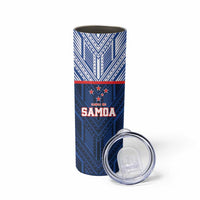 Custom Rugby Toa Samoa Skinny Tumbler Samoa mo Samoa Island Warrior Pride LT9 - Polynesian Pride