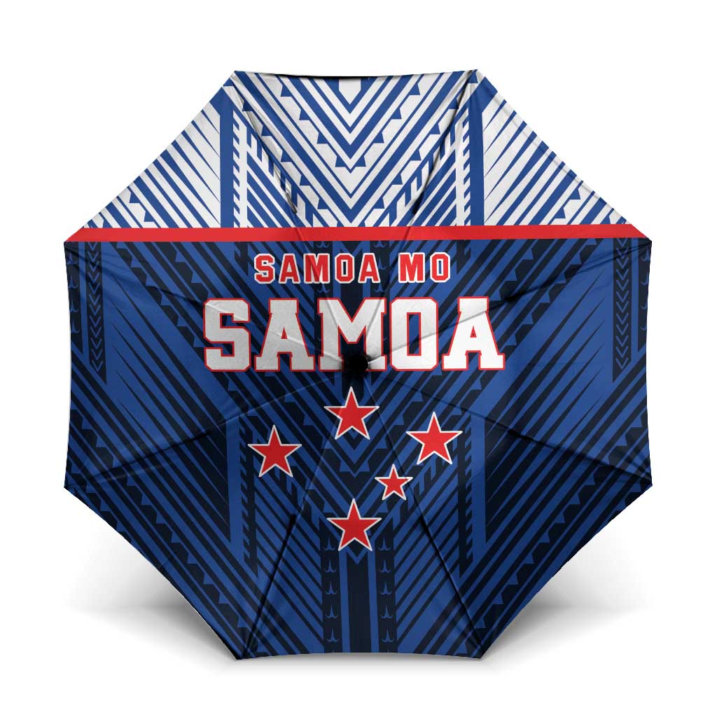 Rugby Toa Samoa Umbrella Samoa mo Samoa Island Warrior Pride LT9 One Size Folded 11.42 inch Opened Diameter 37.4 inch Blue - Polynesian Pride